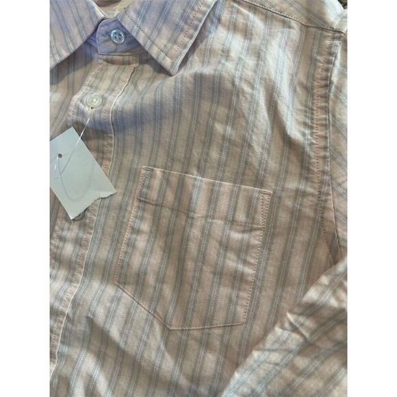 Crewcuts Boys Striped Button-Up Shirt Size 8 Long Sleeve Casual - Picture 5 of 6